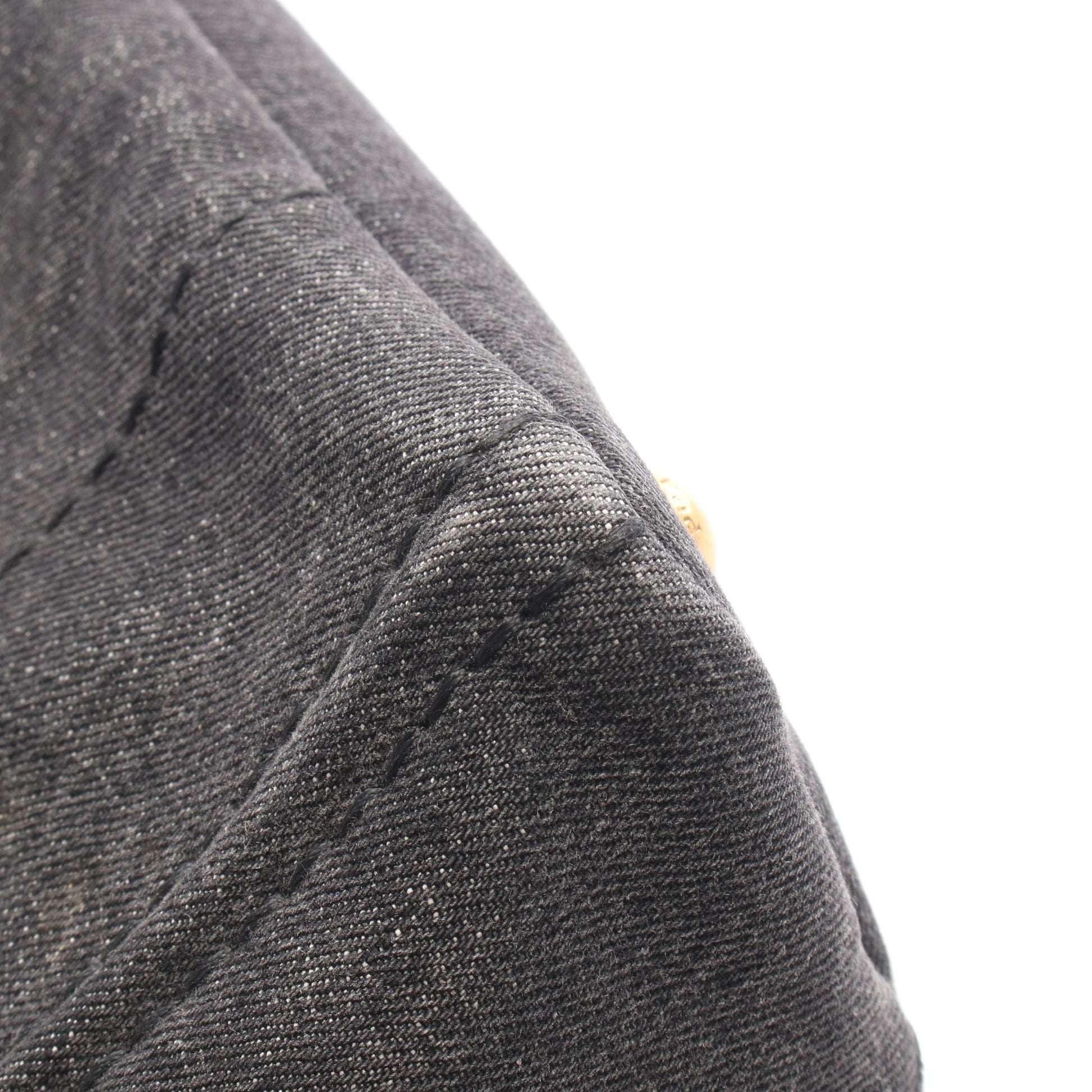 DENIM CANAPA カナパ 2WAY ハンドバッグ トートバッグ デニム ブラック プラダ バッグ PRADA