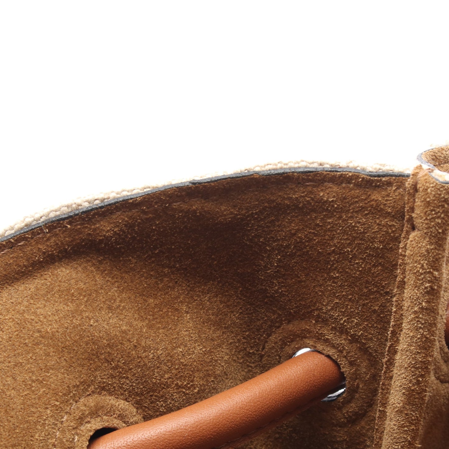 フラメンコ ノット スモール ハンドバッグ トートバッグ キャンバス レザー ベージュ ブラウン ロエベ バッグ LOEWE
