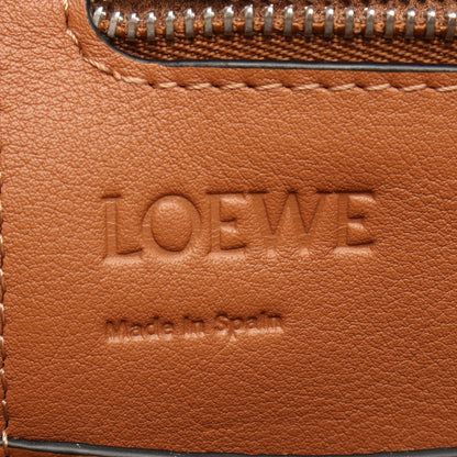 フラメンコ ノット スモール ハンドバッグ トートバッグ キャンバス レザー ベージュ ブラウン ロエベ バッグ LOEWE