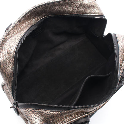 アマソナ36 メタリック ハンドバッグ レザー ゴールド ロエベ バッグ LOEWE