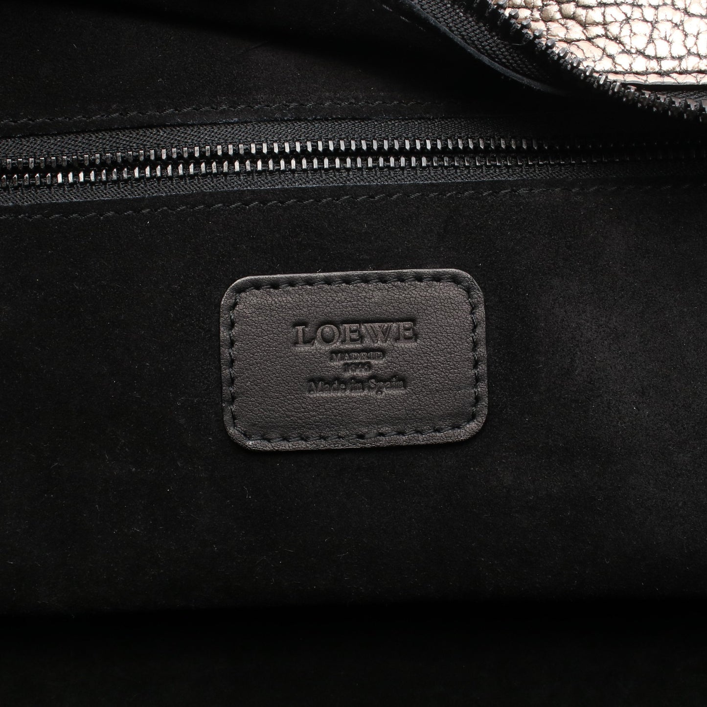 アマソナ36 メタリック ハンドバッグ レザー ゴールド ロエベ バッグ LOEWE