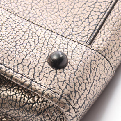 アマソナ36 メタリック ハンドバッグ レザー ゴールド ロエベ バッグ LOEWE
