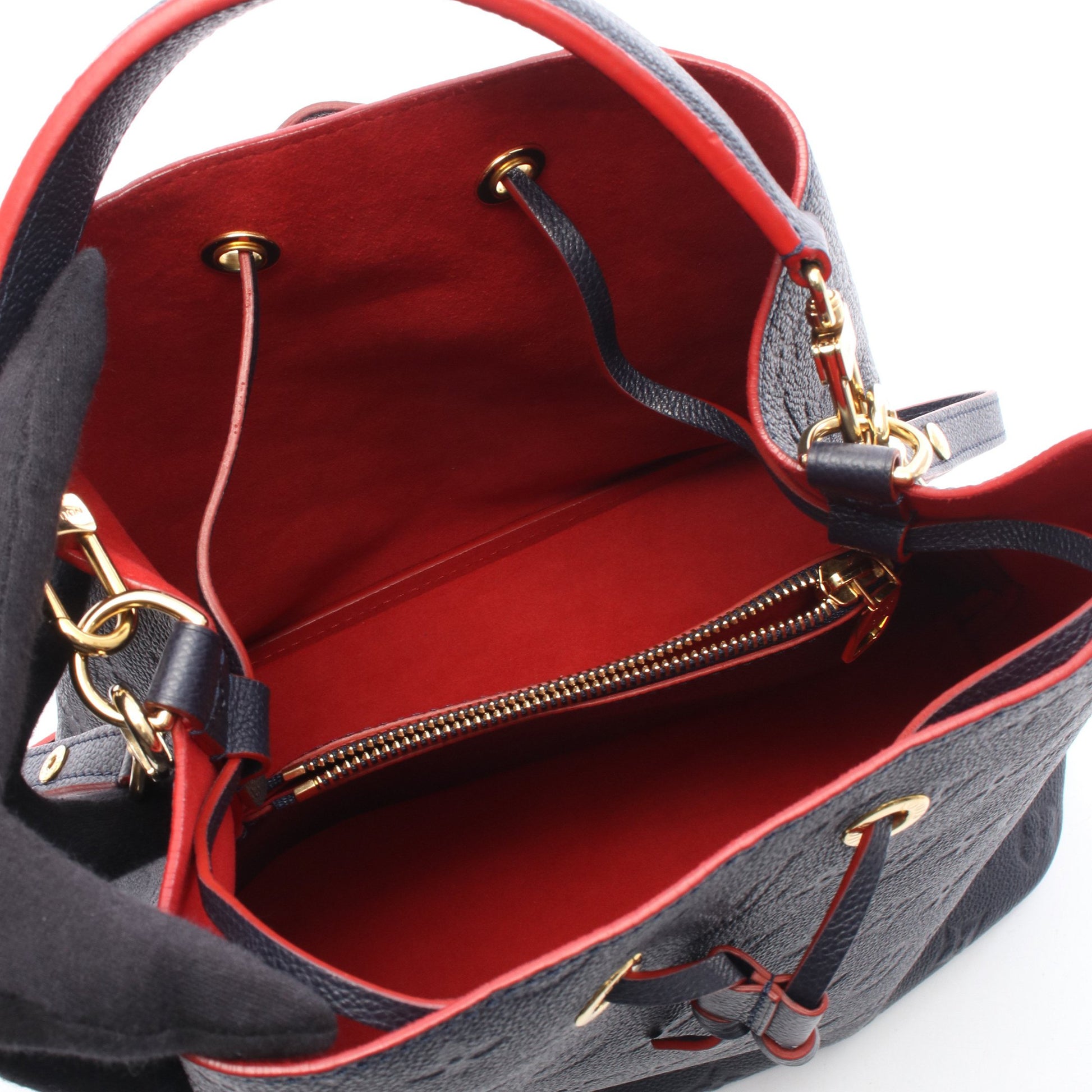 ネオノエ モノグラムアンプラント マリーヌルージュ 2WAY ハンドバッグ レザー ネイビー ルイヴィトン バッグ LOUIS VUITTON