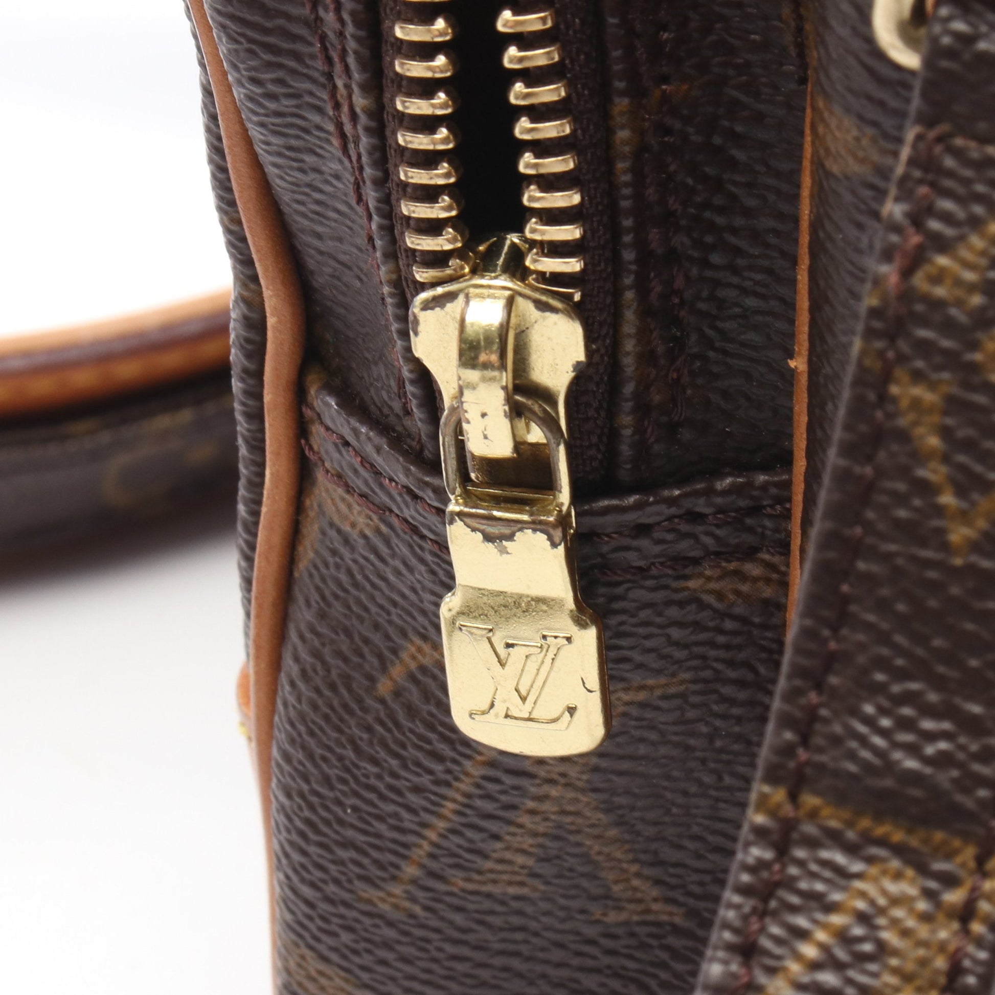 アマゾン モノグラム ショルダーバッグ PVC レザー ブラウン ルイヴィトン バッグ LOUIS VUITTON