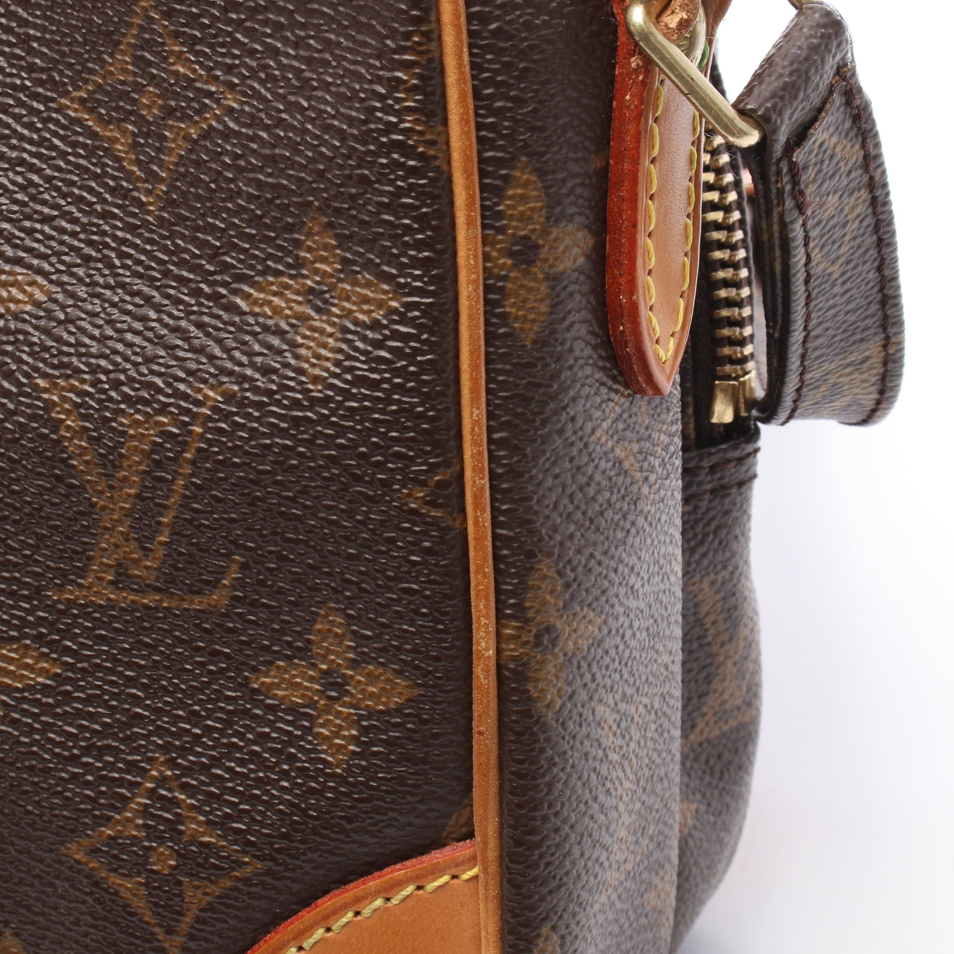 アマゾン モノグラム ショルダーバッグ PVC レザー ブラウン ルイヴィトン バッグ LOUIS VUITTON