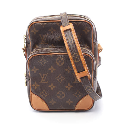 アマゾン モノグラム ショルダーバッグ PVC レザー ブラウン ルイヴィトン バッグ LOUIS VUITTON