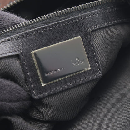 ズッキーノ ショルダーバッグ ナイロン レザー ブラウン ブラック フェンディ バッグ FENDI
