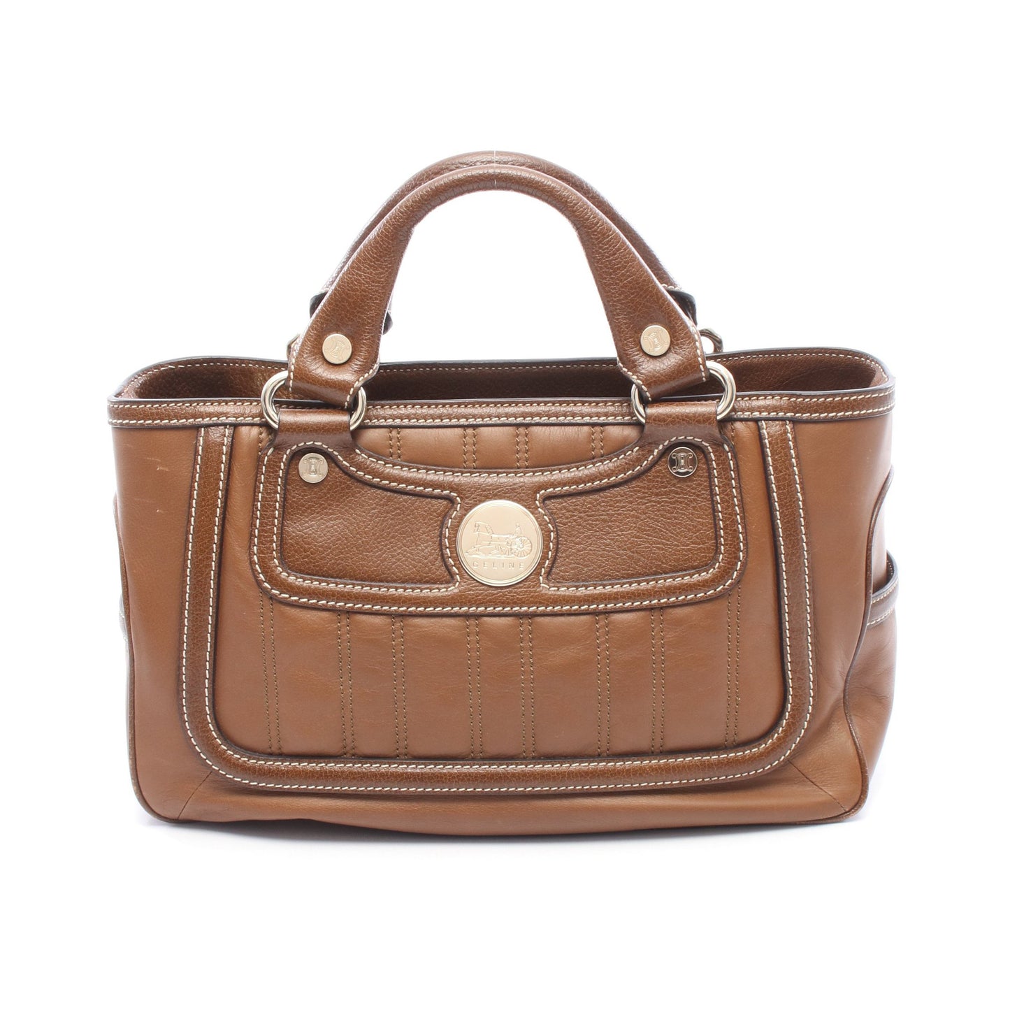 ブギーバッグ ハンドバッグ レザー ブラウン セリーヌ バッグ CELINE