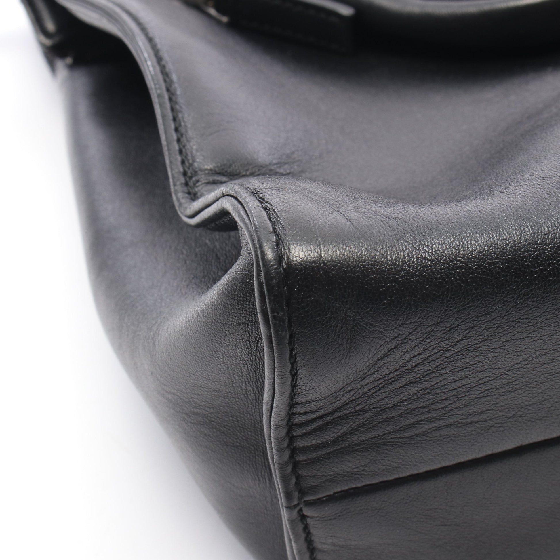 2WAY ハンドバッグ レザー ブラック プラダ バッグ PRADA