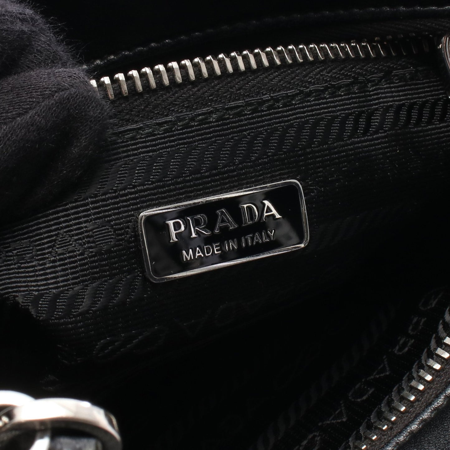 2WAY ハンドバッグ レザー ブラック プラダ バッグ PRADA