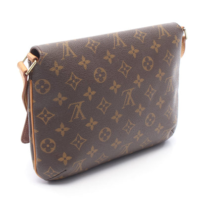 ミュゼットタンゴ ショートストラップ モノグラム ショルダーバッグ PVC レザー ブラウン ルイヴィトン バッグ LOUIS VUITTON