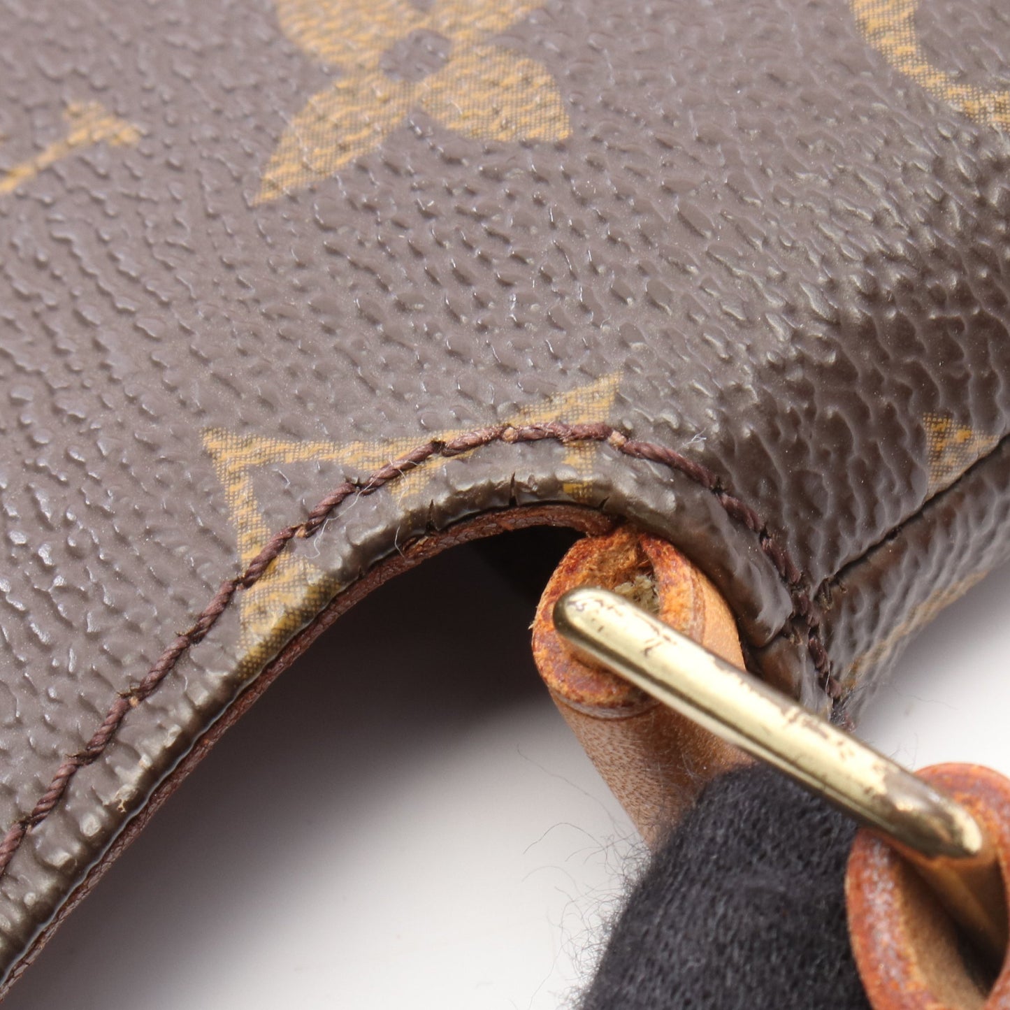 ミュゼットタンゴ ショートストラップ モノグラム ショルダーバッグ PVC レザー ブラウン ルイヴィトン バッグ LOUIS VUITTON