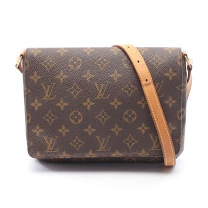 ミュゼットタンゴ ショートストラップ モノグラム ショルダーバッグ PVC レザー ブラウン ルイヴィトン バッグ LOUIS VUITTON