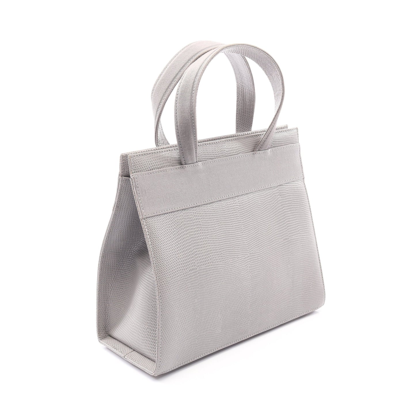 ヴァラリボン 2WAY ハンドバッグ レザー グレー サルヴァトーレフェラガモ バッグ Salvatore Ferragamo