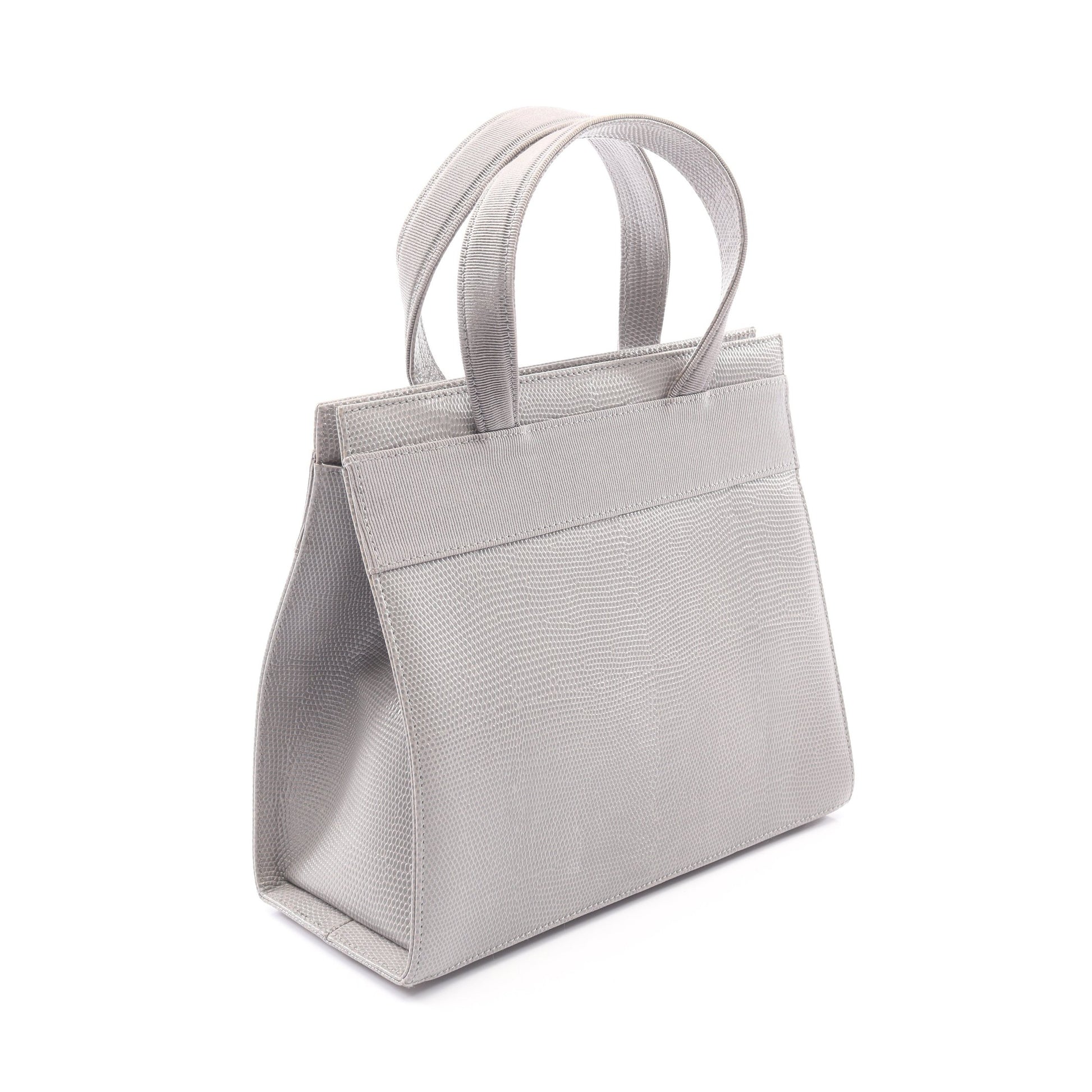 ヴァラリボン 2WAY ハンドバッグ レザー グレー サルヴァトーレフェラガモ バッグ Salvatore Ferragamo