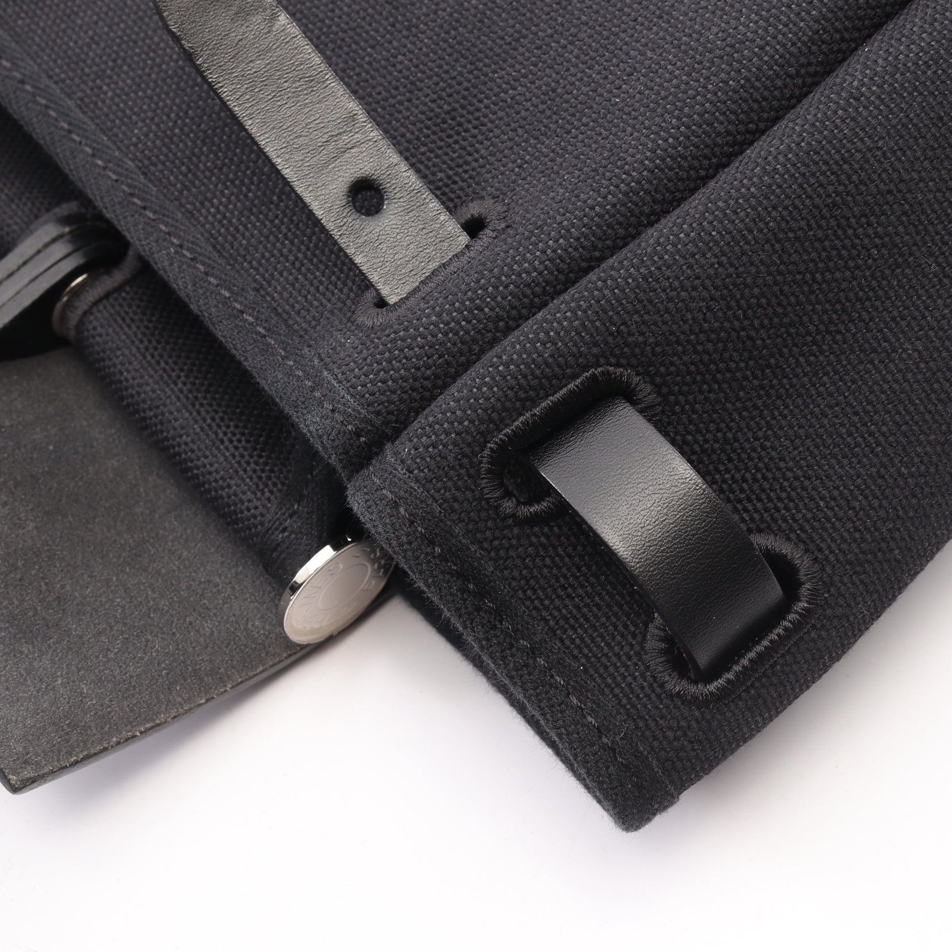 エールバッグジップPM ルトゥルネ 2WAY ハンドバッグ トワルミリタリー ヴァッシュハンター ブラック シルバー金具 Z刻印 エルメス バッグ HERMES