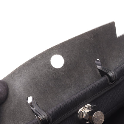 エールバッグジップPM ルトゥルネ 2WAY ハンドバッグ トワルミリタリー ヴァッシュハンター ブラック シルバー金具 Z刻印 エルメス バッグ HERMES