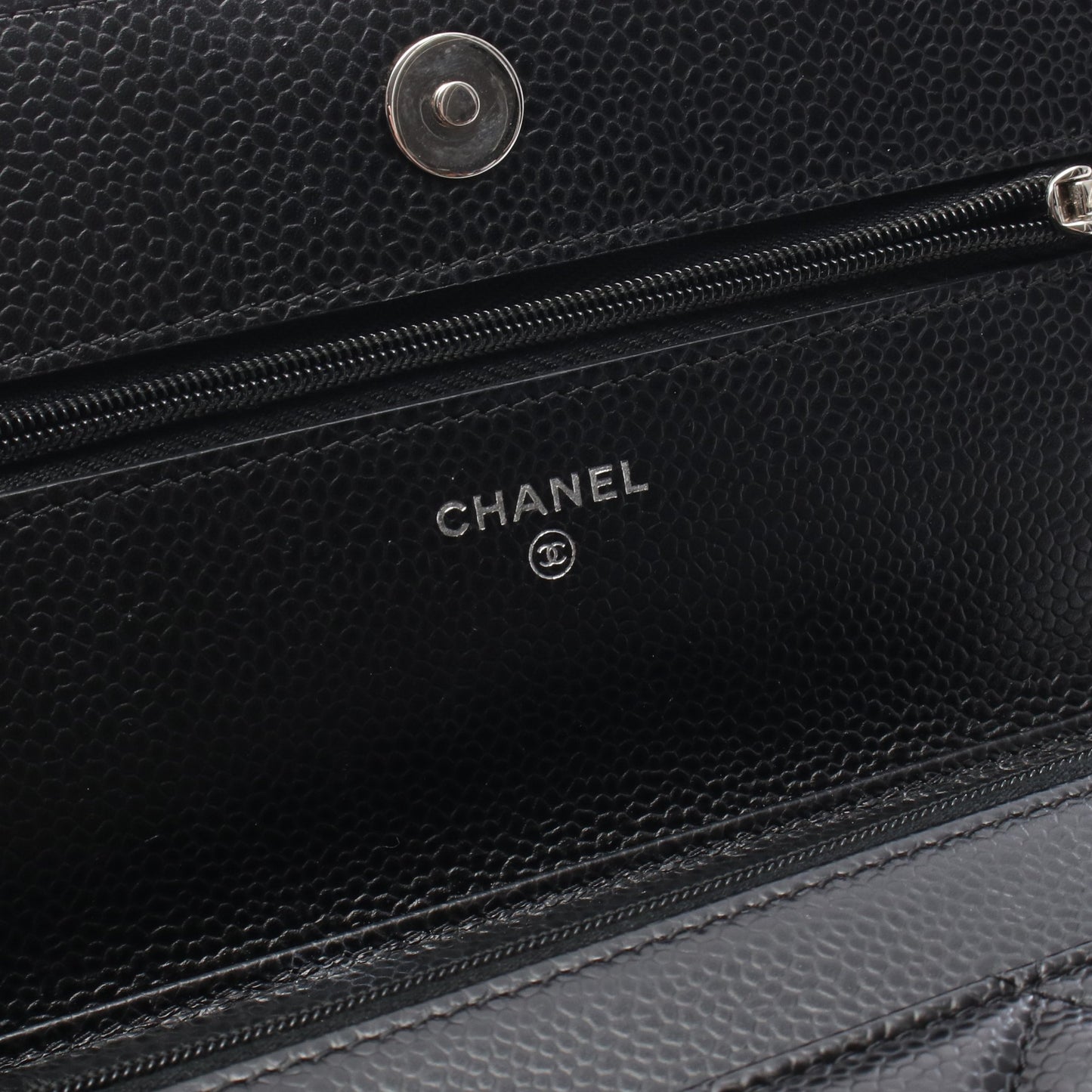 マトラッセ チェーンウォレット キャビアスキン ブラック シルバー金具 シャネル バッグ CHANEL