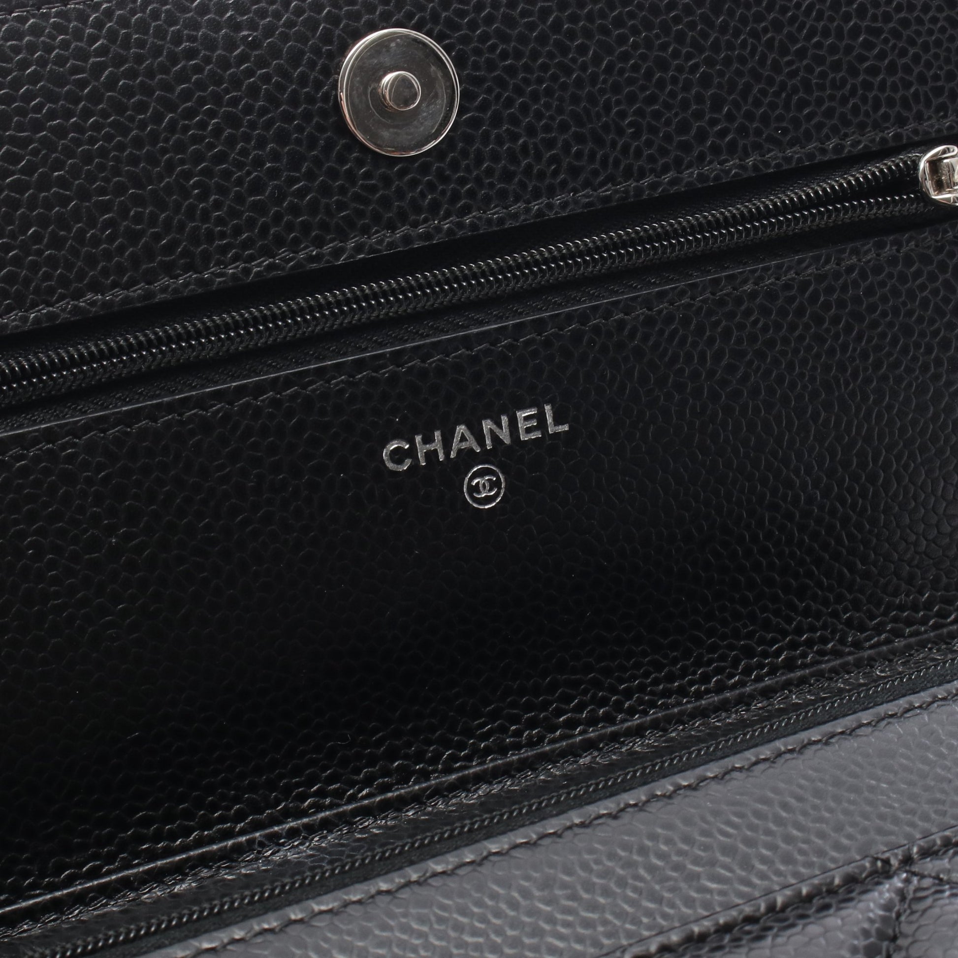マトラッセ チェーンウォレット キャビアスキン ブラック シルバー金具 シャネル バッグ CHANEL