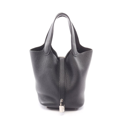 ピコタンロックPM ハンドバッグ トリヨンクレマンス ブラック シルバー金具 D刻印 エルメス バッグ HERMES