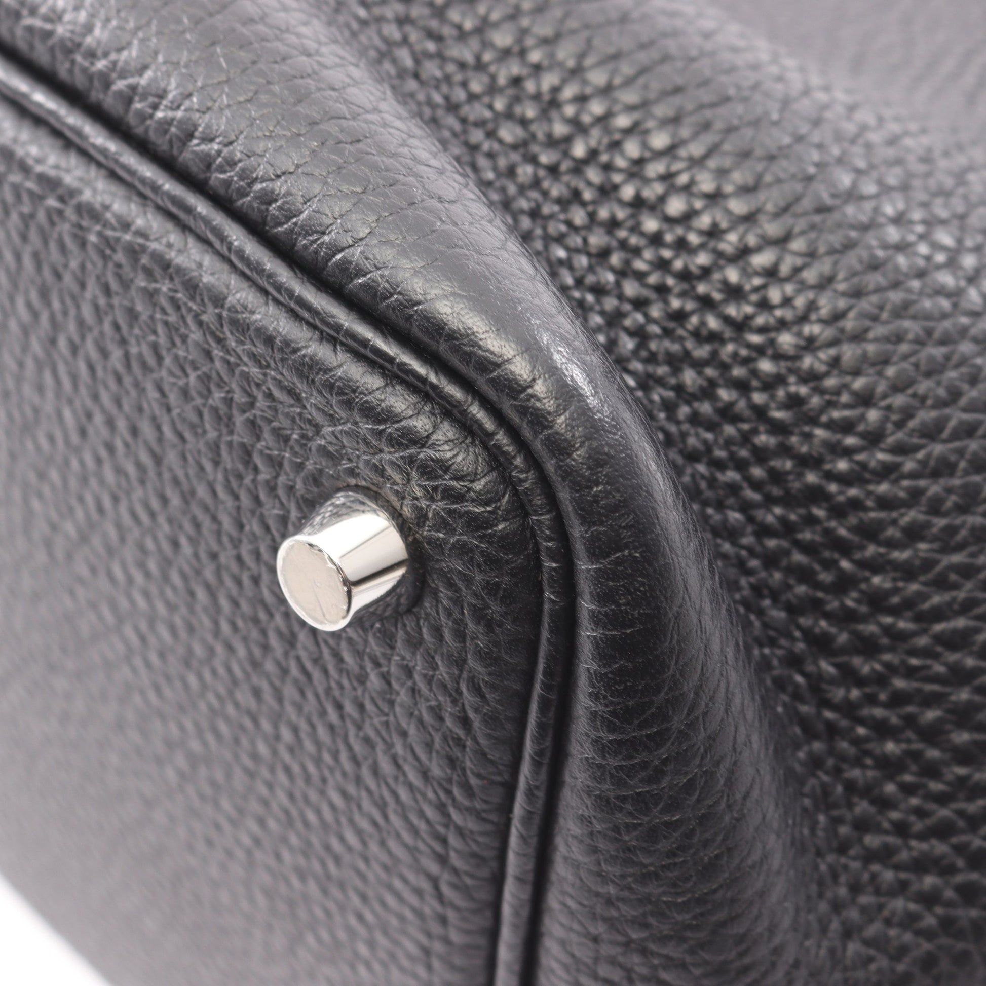 ピコタンロックPM ハンドバッグ トリヨンクレマンス ブラック シルバー金具 D刻印 エルメス バッグ HERMES