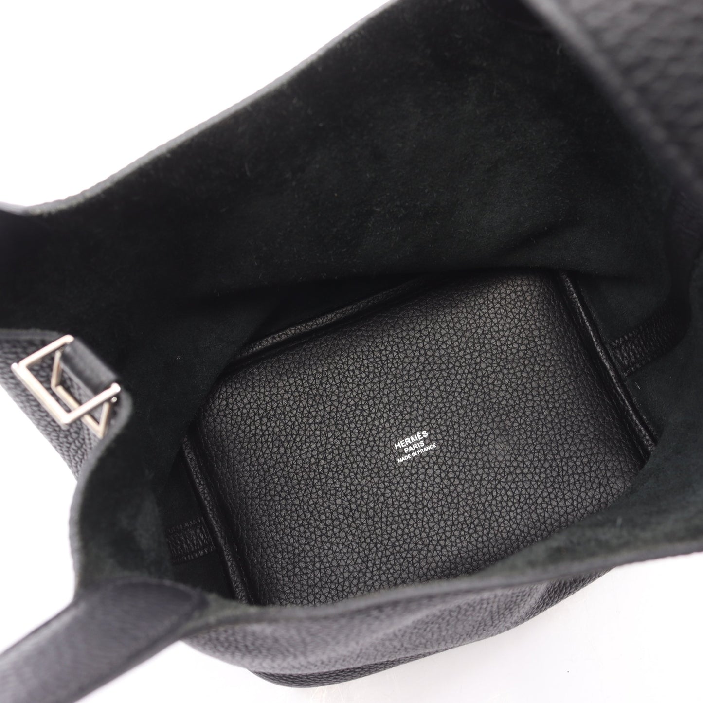 ピコタンロックPM ハンドバッグ トリヨンクレマンス ブラック シルバー金具 D刻印 エルメス バッグ HERMES
