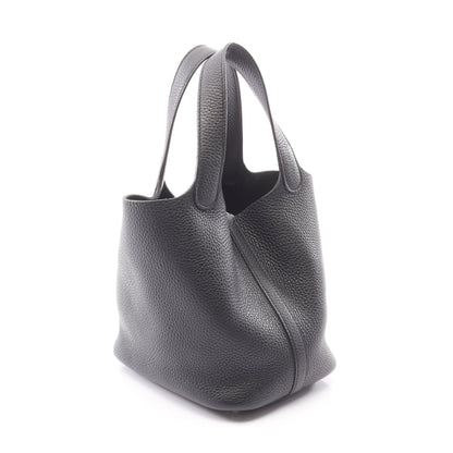 ピコタンロックPM ハンドバッグ トリヨンクレマンス ブラック シルバー金具 D刻印 エルメス バッグ HERMES