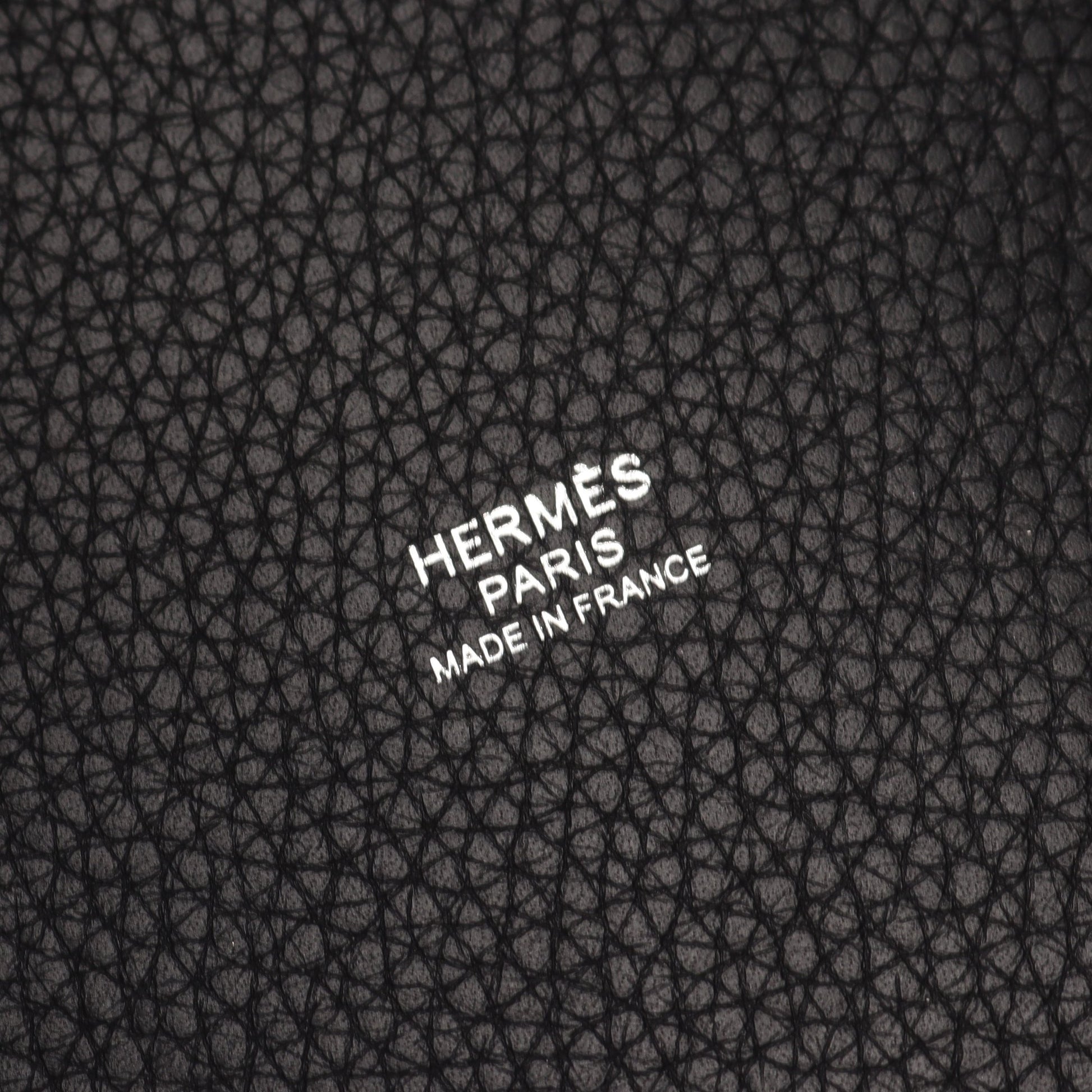 ピコタンロックPM ハンドバッグ トリヨンクレマンス ブラック シルバー金具 D刻印 エルメス バッグ HERMES