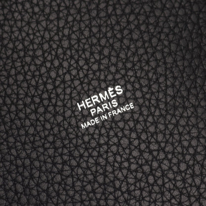 ピコタンロックPM ハンドバッグ トリヨンクレマンス ブラック シルバー金具 D刻印 エルメス バッグ HERMES