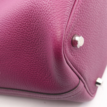 ピコタンロックPM アネモネ ハンドバッグ トリヨンモーリス パープル シルバー金具 D刻印 エルメス バッグ HERMES
