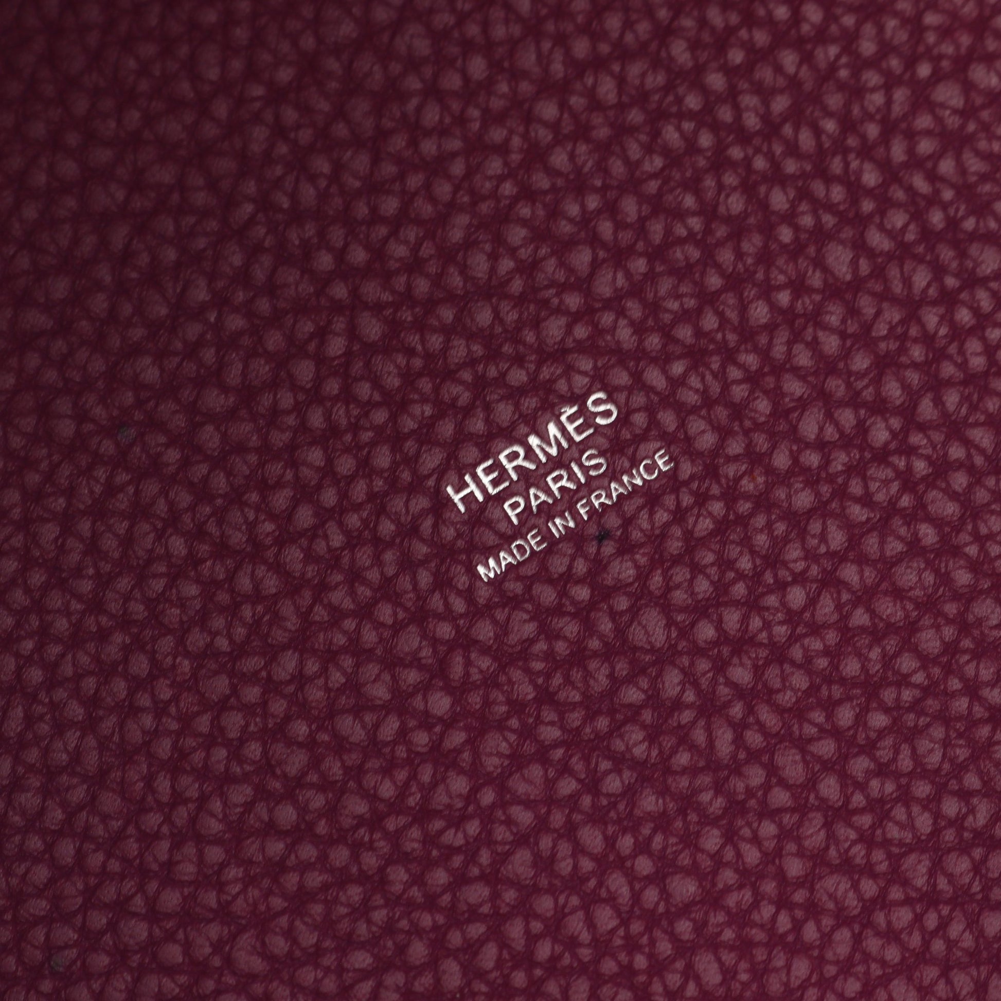 ピコタンロックPM アネモネ ハンドバッグ トリヨンモーリス パープル シルバー金具 D刻印 エルメス バッグ HERMES
