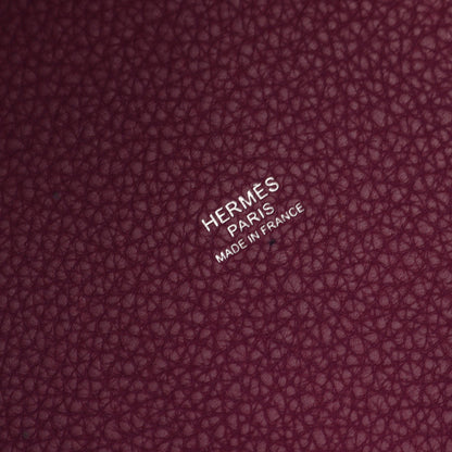ピコタンロックPM アネモネ ハンドバッグ トリヨンモーリス パープル シルバー金具 D刻印 エルメス バッグ HERMES