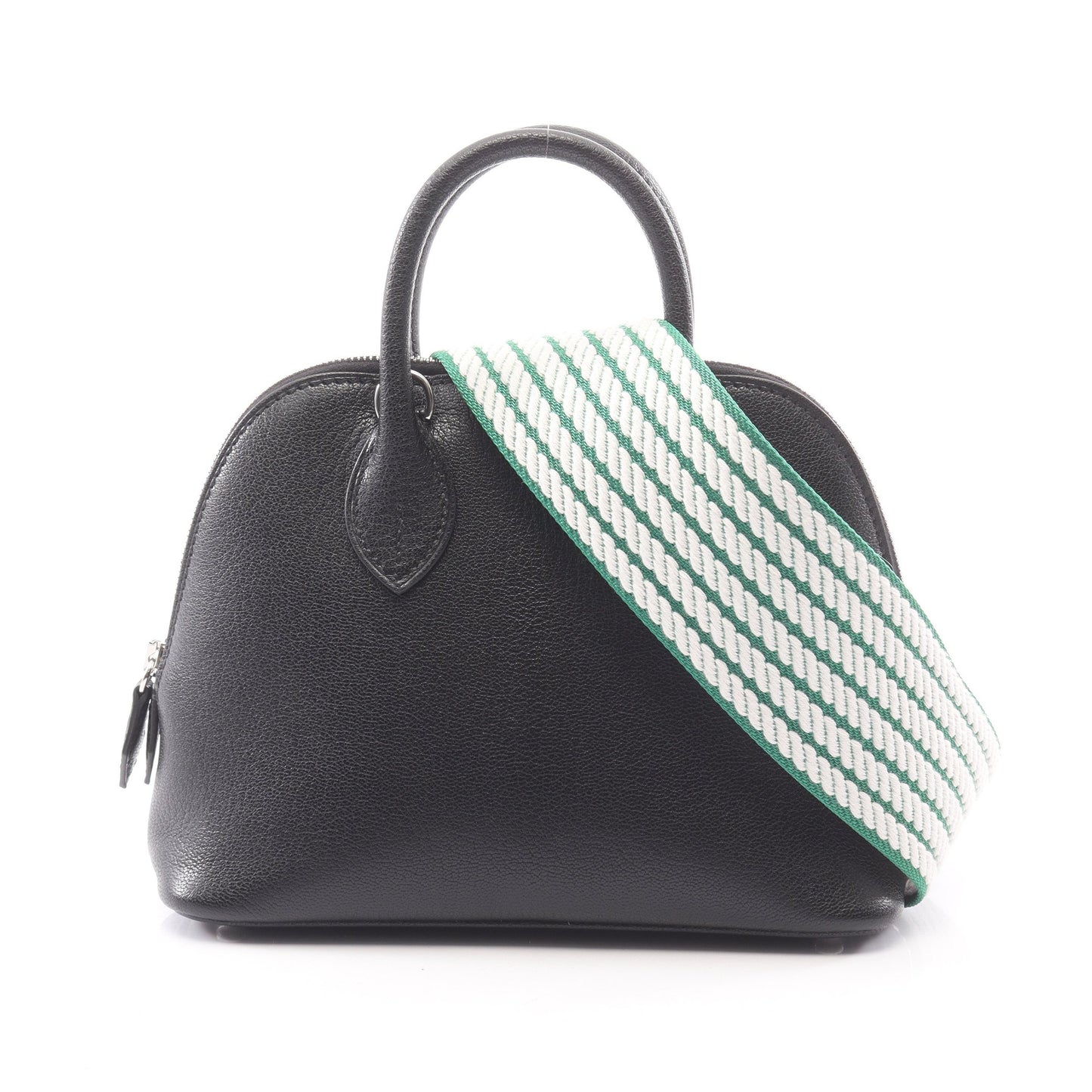 ボリード1923 ミニ 2WAY ハンドバッグ シェーブル ブラック シルバー金具 W刻印 エルメス バッグ HERMES