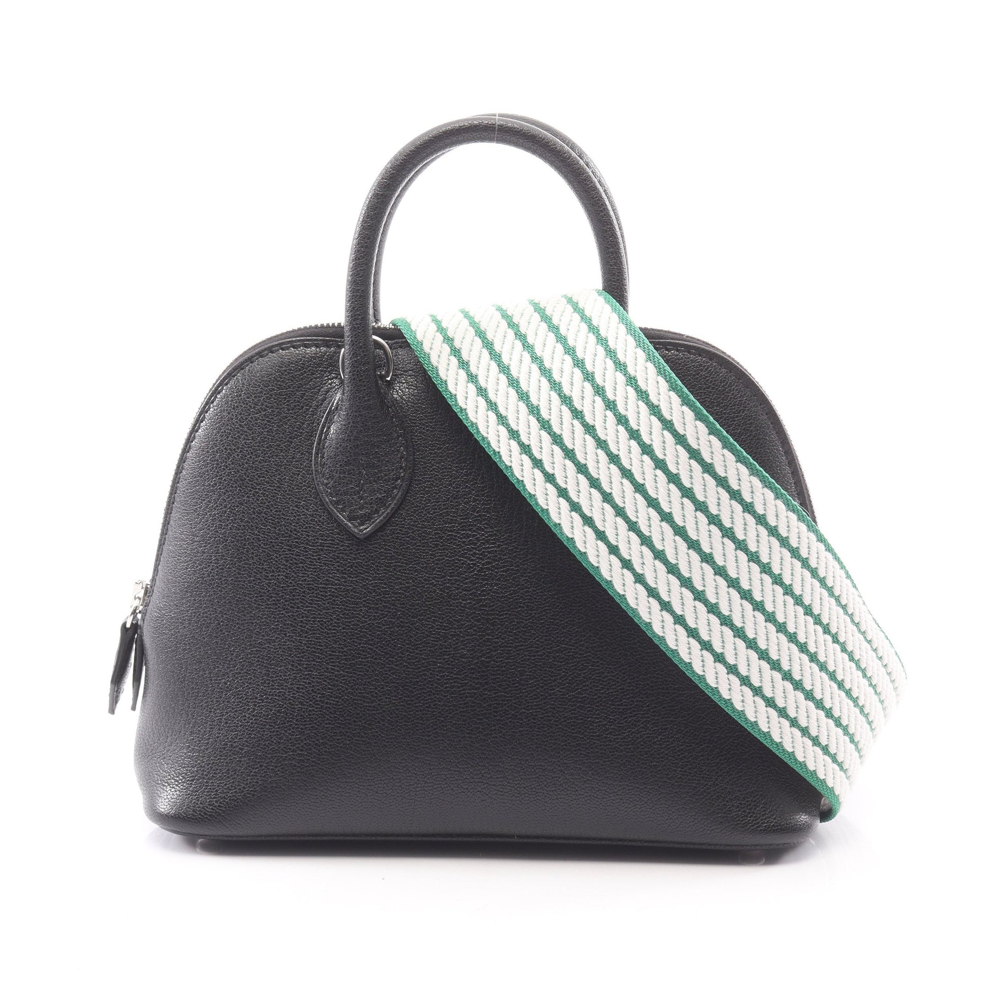 ボリード1923 ミニ 2WAY ハンドバッグ シェーブル ブラック シルバー金具 W刻印 エルメス バッグ HERMES