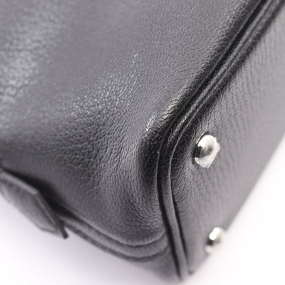 ボリード1923 ミニ 2WAY ハンドバッグ シェーブル ブラック シルバー金具 W刻印 エルメス バッグ HERMES
