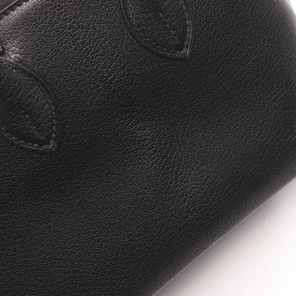ボリード1923 ミニ 2WAY ハンドバッグ シェーブル ブラック シルバー金具 W刻印 エルメス バッグ HERMES