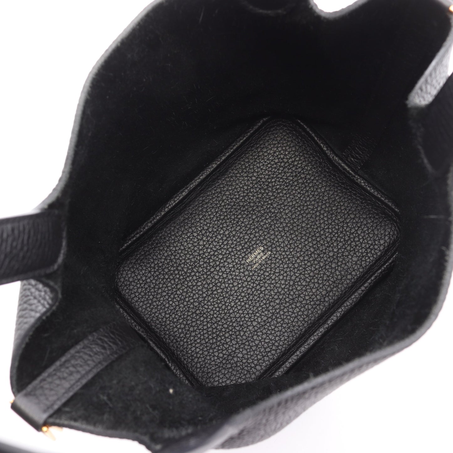 ピコタンロックPM ハンドバッグ トリヨンクレマンス ブラック ゴールド金具 U刻印 エルメス バッグ HERMES