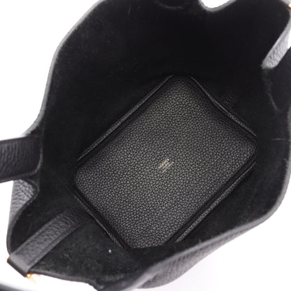 ピコタンロックPM ハンドバッグ トリヨンクレマンス ブラック ゴールド金具 U刻印 エルメス バッグ HERMES