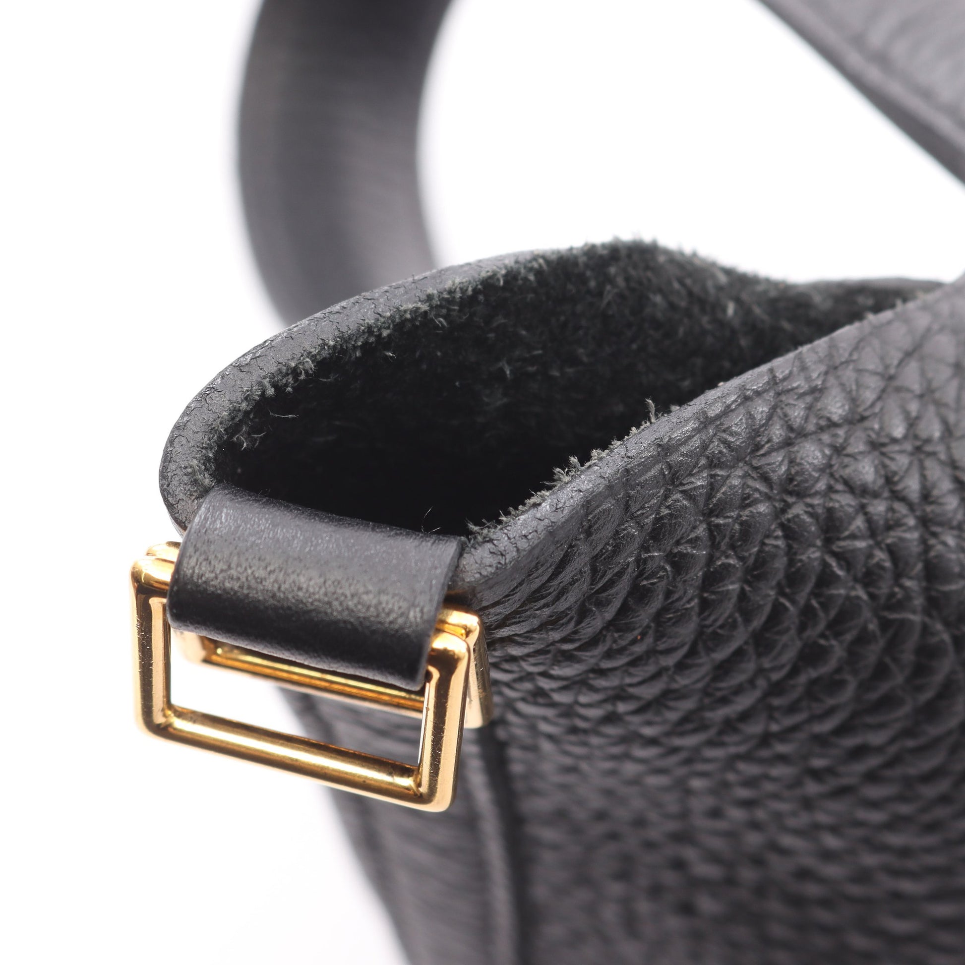 ピコタンロックPM ハンドバッグ トリヨンクレマンス ブラック ゴールド金具 U刻印 エルメス バッグ HERMES