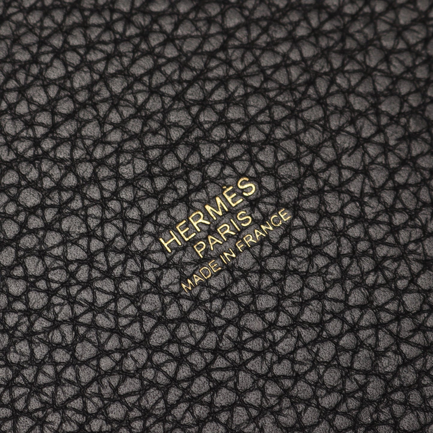 ピコタンロックPM ハンドバッグ トリヨンクレマンス ブラック ゴールド金具 U刻印 エルメス バッグ HERMES