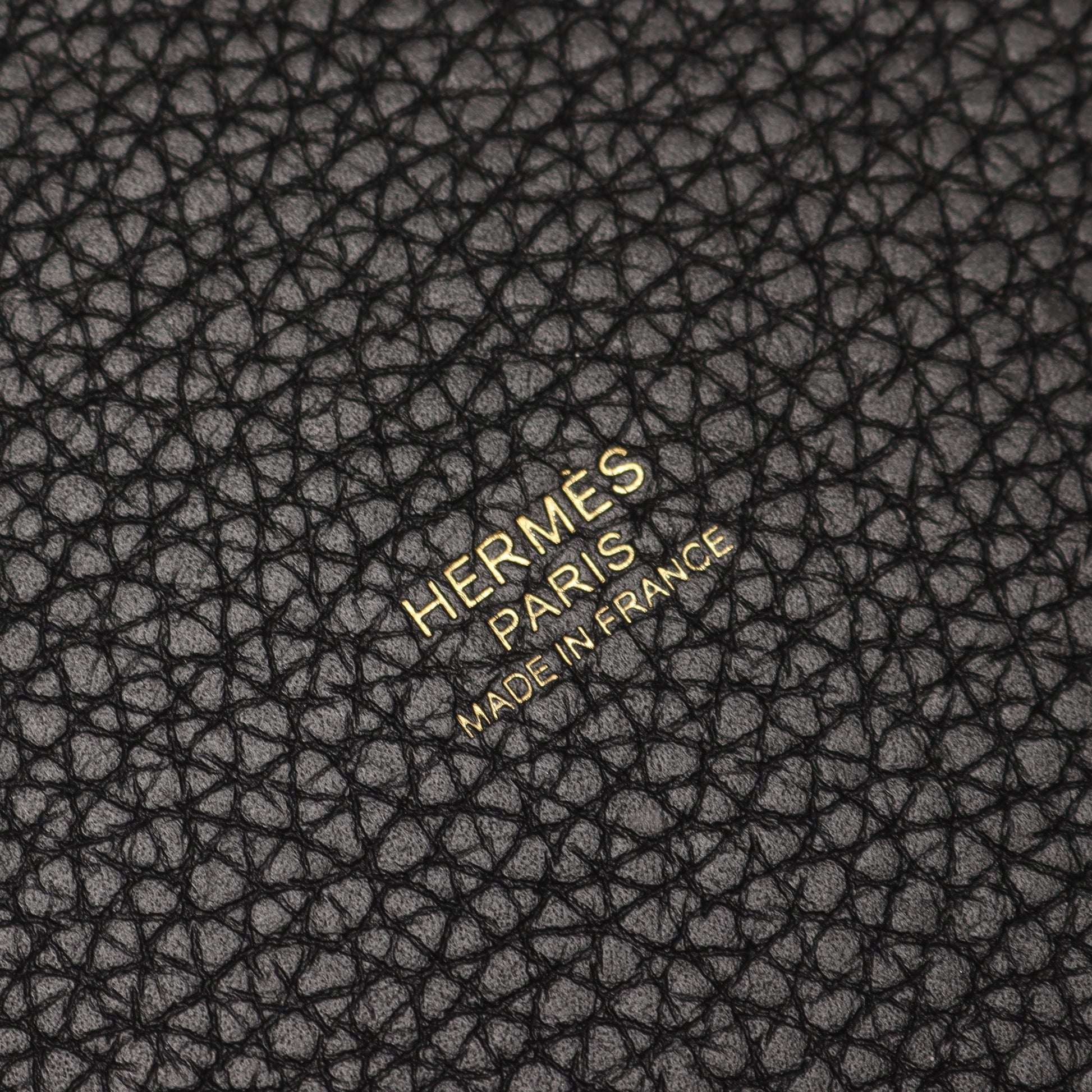 ピコタンロックPM ハンドバッグ トリヨンクレマンス ブラック ゴールド金具 U刻印 エルメス バッグ HERMES