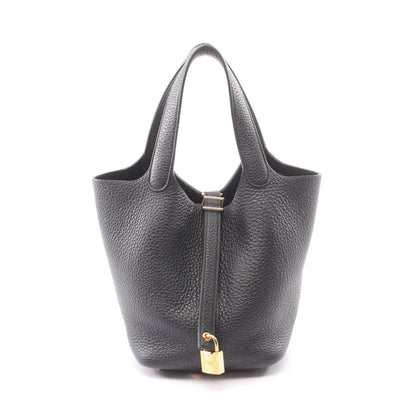 ピコタンロックPM ハンドバッグ トリヨンクレマンス ブラック ゴールド金具 U刻印 エルメス バッグ HERMES