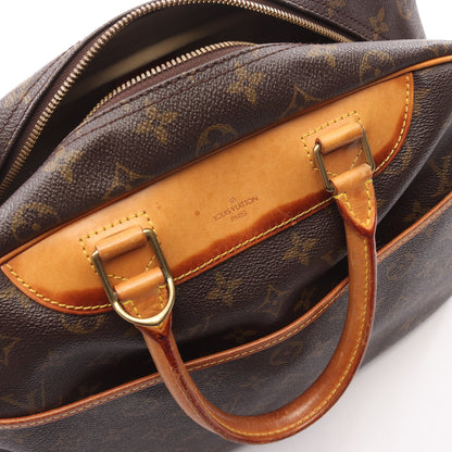 ドーヴィル ボーリングヴァニティ モノグラム ハンドバッグ PVC レザー ブラウン ルイヴィトン バッグ LOUIS VUITTON