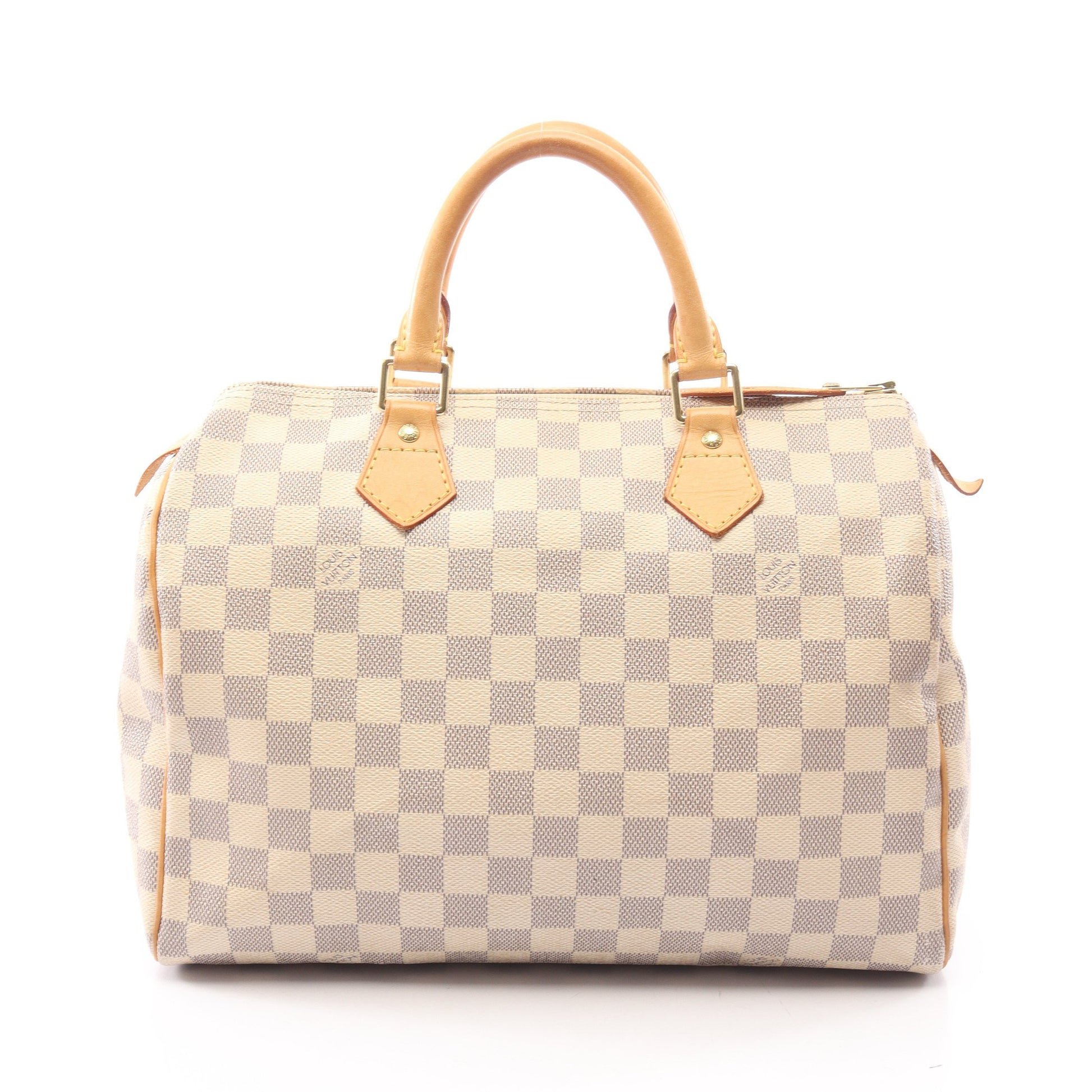 スピーディ30 ダミエアズール ハンドバッグ PVC レザー ホワイト ルイヴィトン バッグ LOUIS VUITTON