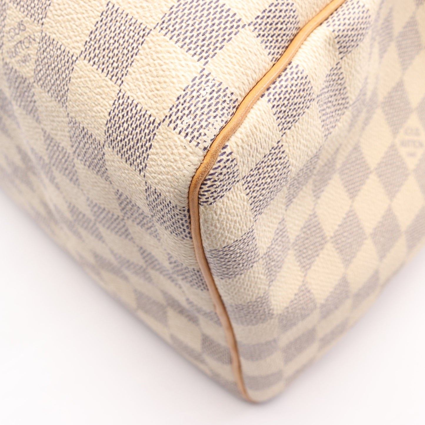 スピーディ30 ダミエアズール ハンドバッグ PVC レザー ホワイト ルイヴィトン バッグ LOUIS VUITTON
