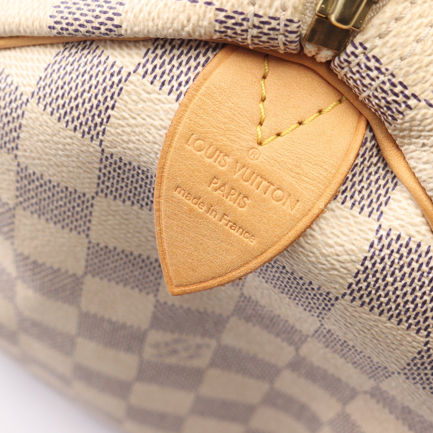 スピーディ30 ダミエアズール ハンドバッグ PVC レザー ホワイト ルイヴィトン バッグ LOUIS VUITTON