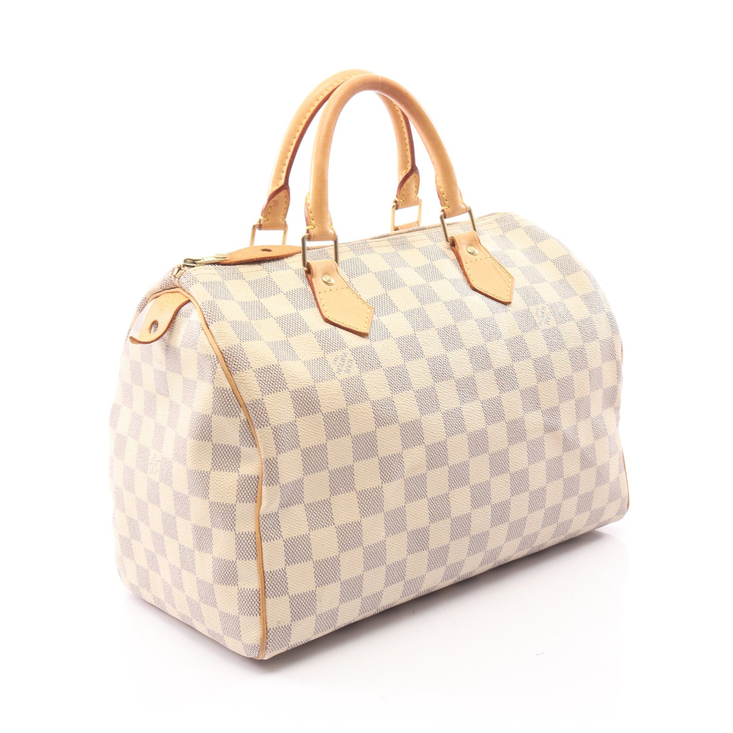 スピーディ30 ダミエアズール ハンドバッグ PVC レザー ホワイト ルイヴィトン バッグ LOUIS VUITTON