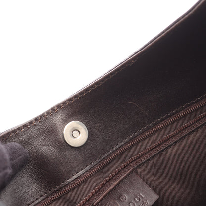 ワンショルダーバッグ レザー ダークブラウン グッチ バッグ GUCCI