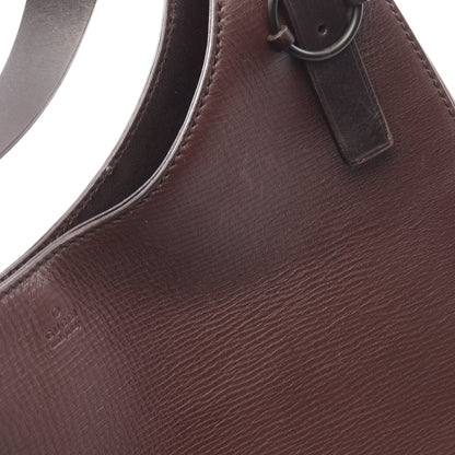 ワンショルダーバッグ レザー ダークブラウン グッチ バッグ GUCCI