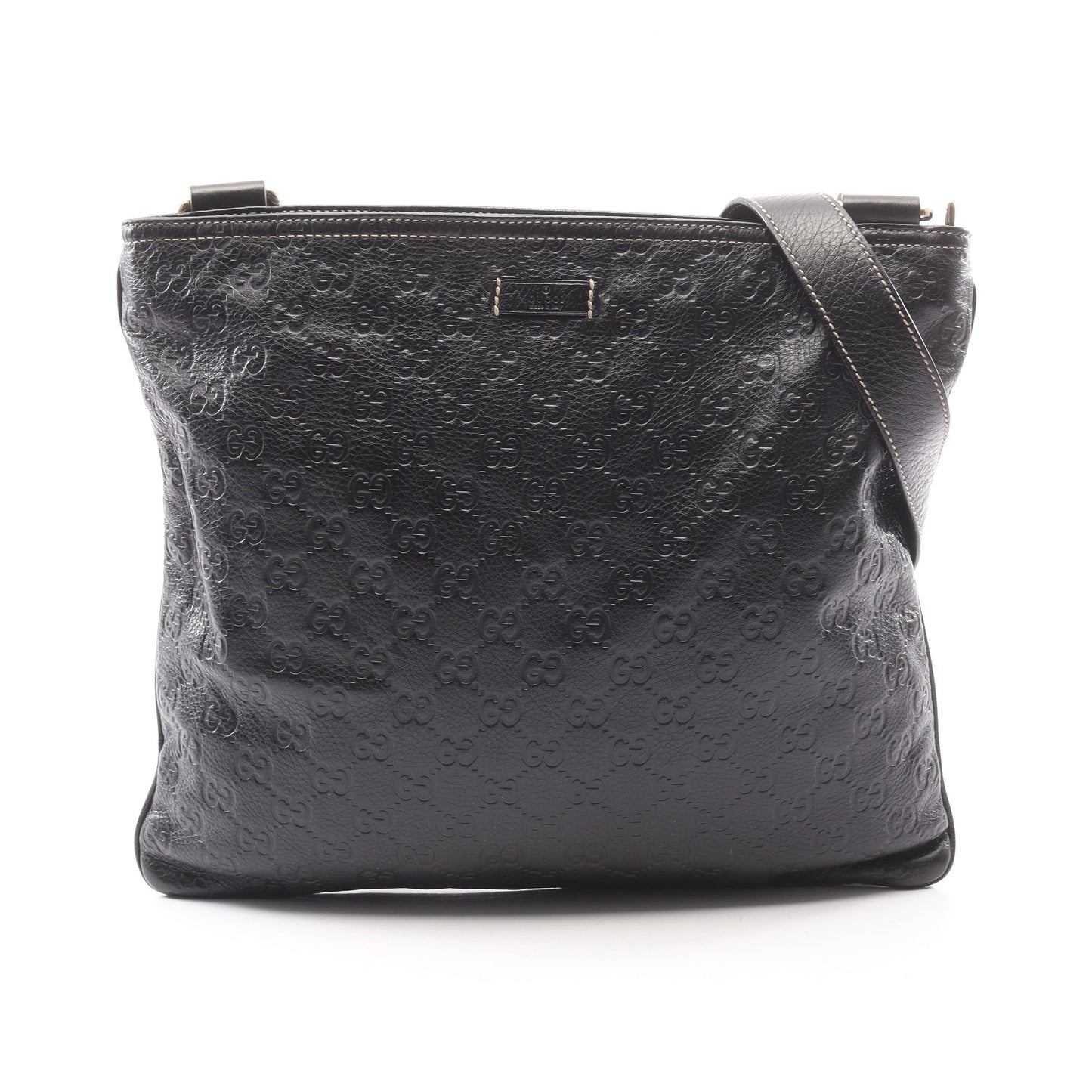 グッチシマ ショルダーバッグ レザー ブラック グッチ バッグ GUCCI